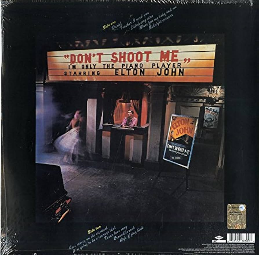 欧LP Elton John Dont Shoot Me Im Only The Piano Player 5738309 DJM Records /00400 Don't Shoot Me I'm Only The Piano Player: Limited Coloured